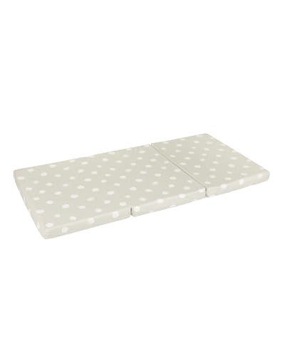 Kindsgard Babymarkt Reisebett Matratze 60x120 foldsly - Beige - Klappmatratze mit Transporttasche - Reisebett mit Spielerischem Design - Ideal auf Reisen