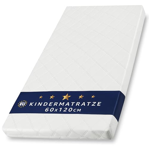 Matratze Kinderbett Mattress 60x120 cm Kindermatratze für Babybett Reisebett Beistellbett und Gitterbett Kinderbettmatratze Bettmatratze für Baby und Kinder 60 x 120