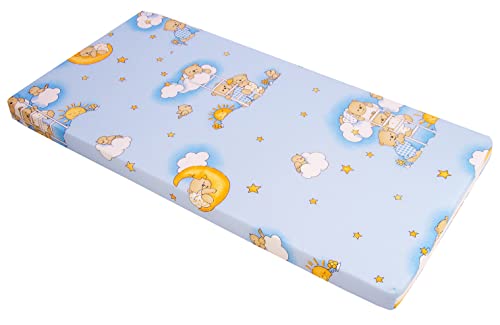 Best For Kids Matratze Babybett | Reisebett Matratze 60x120 faltbar | Hochwertige Babymatratze für Kinderreisebett | Allergikerfreundliche Rollmatratze mit abnehmbarem und waschbarem Bezug
