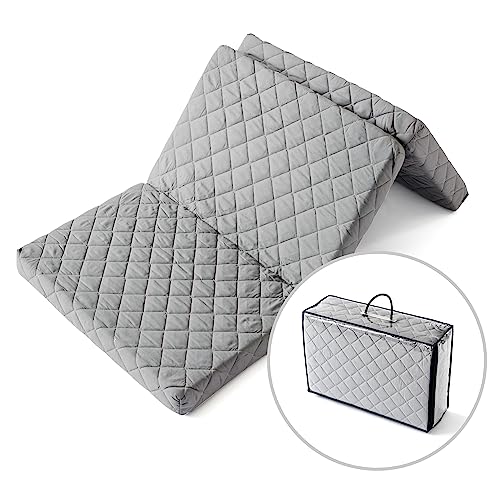 Ehrenkind® Reisematratze Go! | Reisebett Matratze 60 x 120 | Babymatratze 60x120cm | FALTBAR, aus hochwertigem Schaum mit waschbarem Hygienebezug in praktischer Tragetasche